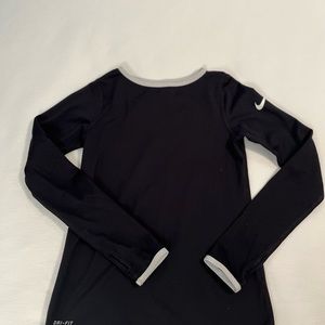 Nike ⚽️ black fleece lined shirt Size M